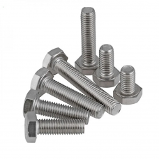 Болт с шестигранной головкой с увеличенным размером под ключ стальной никелированный исп. 1 Ст3 М16х45 мм ГОСТ Р 52644-2006